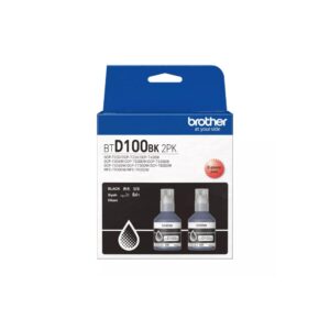 Brother BTD100BK2PK 2 Pack Black Ink