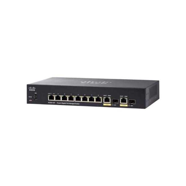 Cisco Sg350-10P-K9 10Port Gigabit Poe Managed Switch