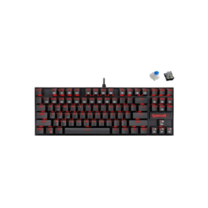 Redragon Kumara Wired Mechanical Gaming Keyboard K552-2 Dust-Proof Blue And Red Switch Black